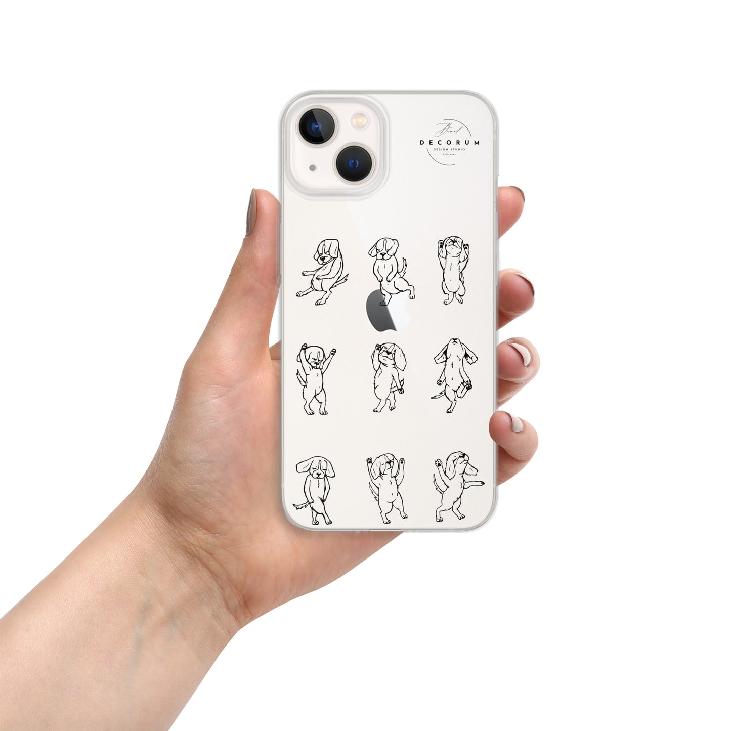 Dancing Doggies Clear Case for iPhone®