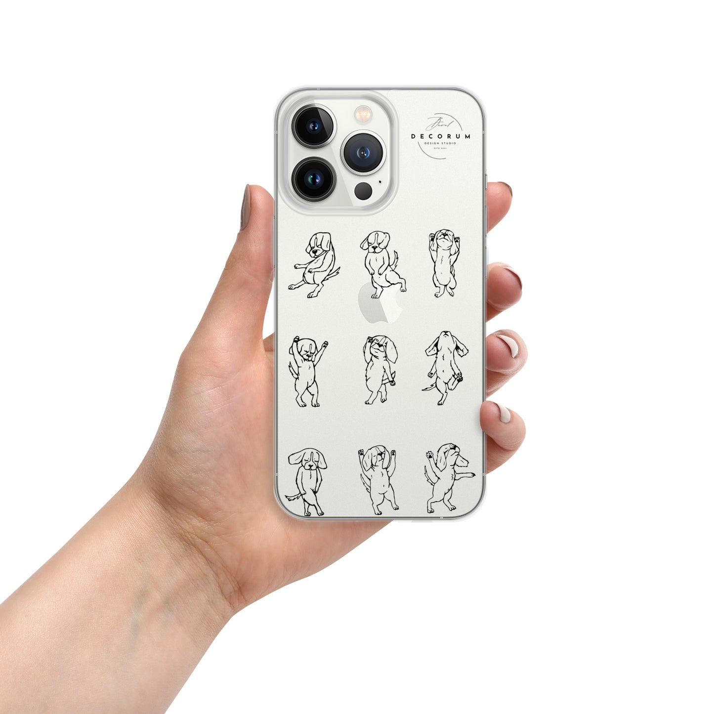 Dancing Doggies Clear Case for iPhone®