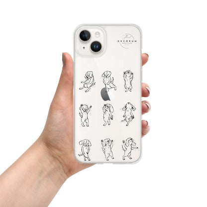 Dancing Doggies Clear Case for iPhone®