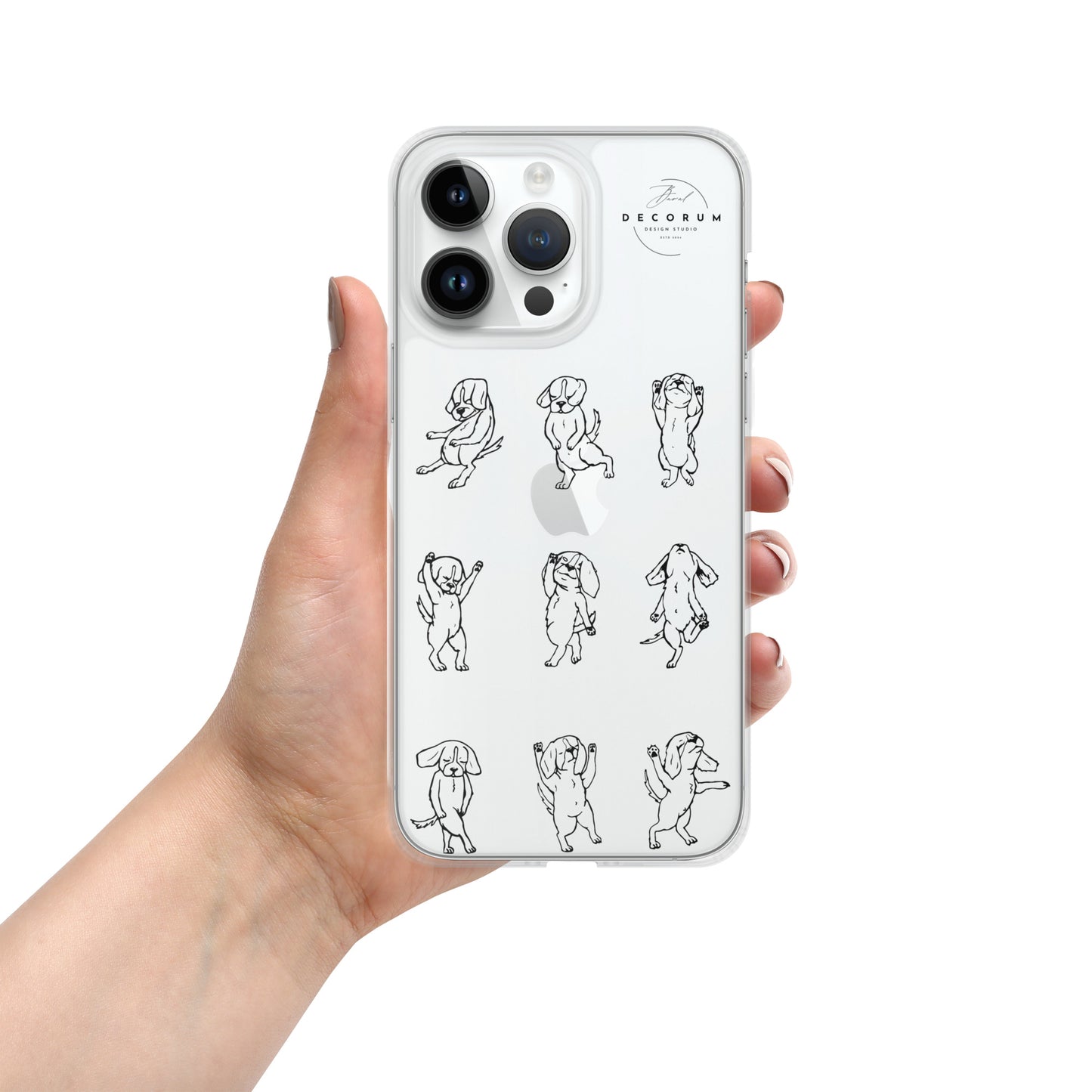 Dancing Doggies Clear Case for iPhone®