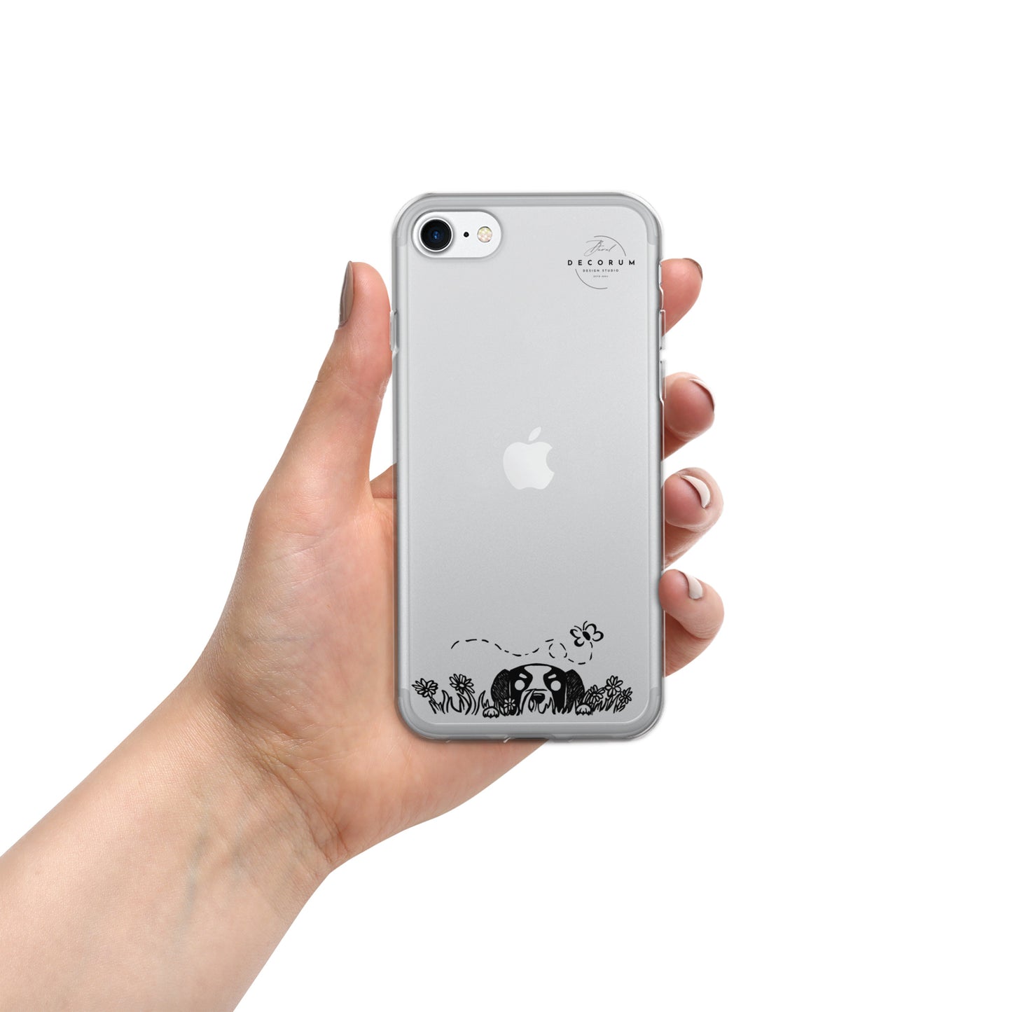 Grassy Doggy Clear Case for iPhone®