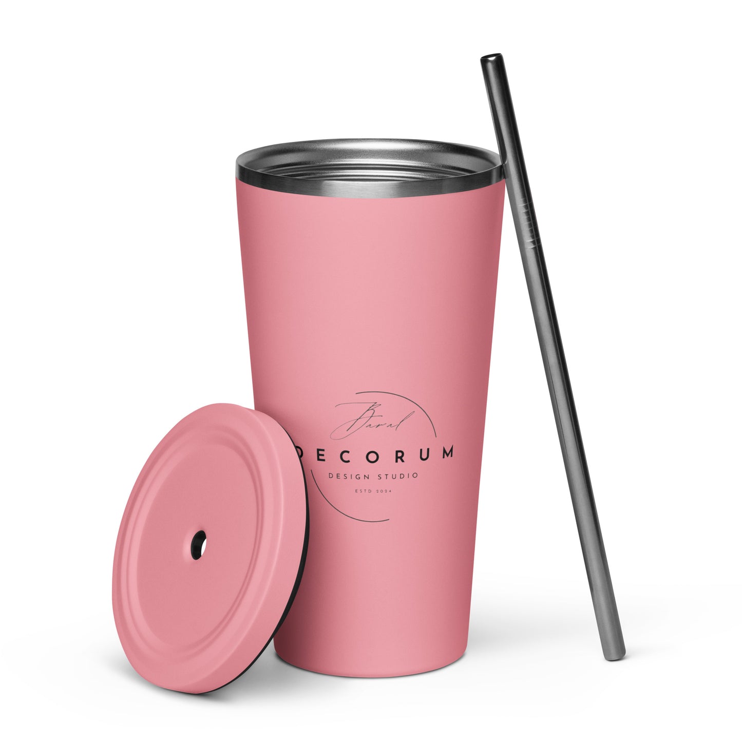 Shotgun Dog Insulated tumbler with a straw