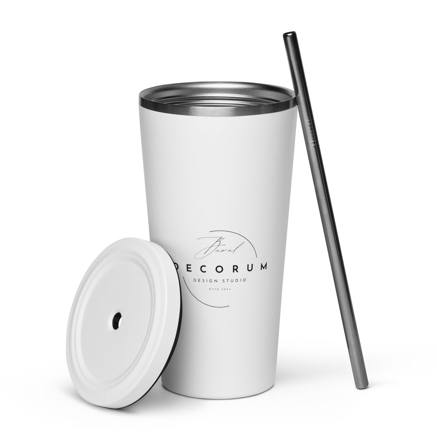 Shotgun Dog Insulated tumbler with a straw